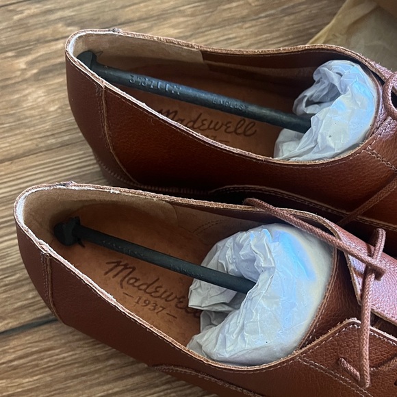 Madewell ”Clare” Leather Lace-Up Oxfords NIB - Picture 5 of 9